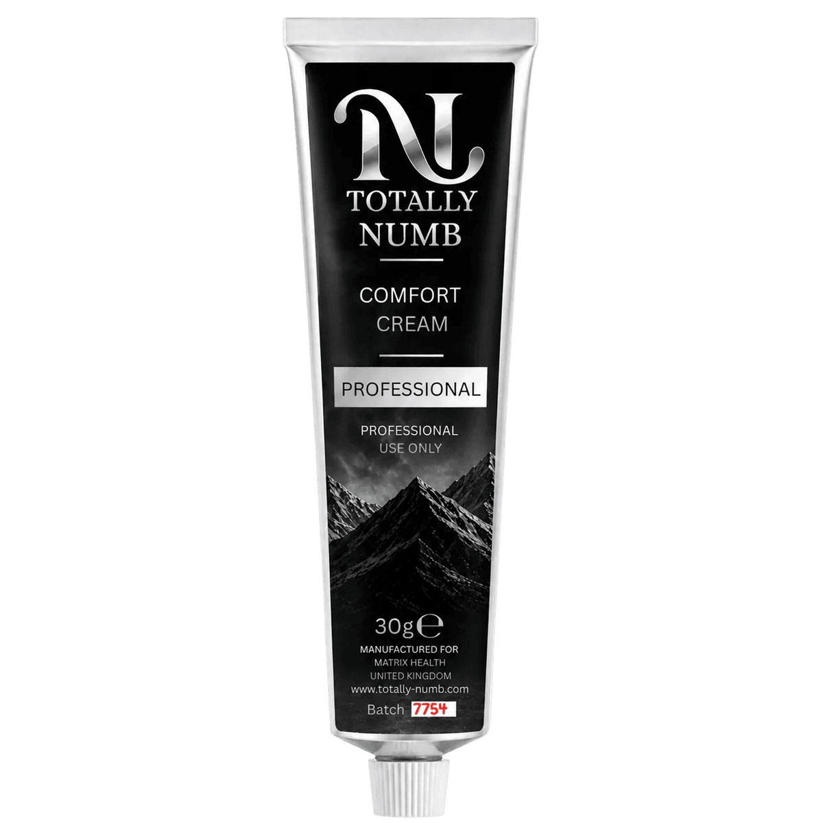 Comfort Cream Professional 30g tube — Totally Numb professional numbing cream, studio-ready sizing