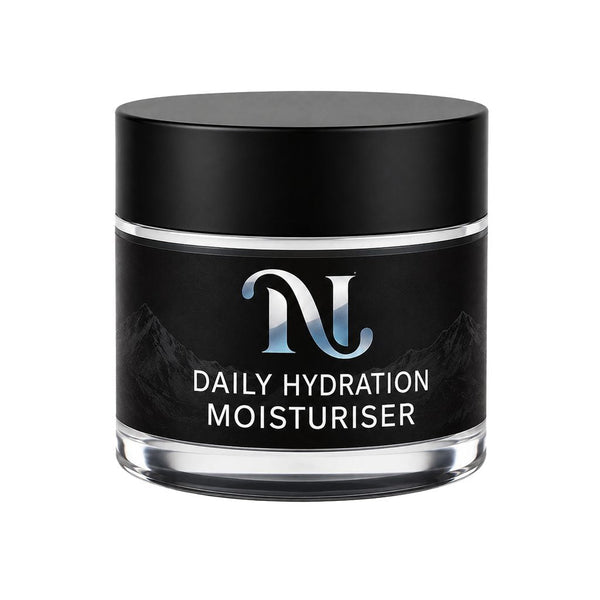 Totally Numb Daily Hydration Moisturiser in a black glass jar